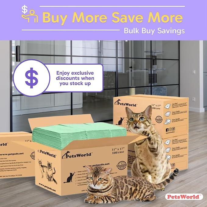 PetsWorld Universal Fit Multi-Cat Pad Refills for Litter Box, Fresh Scented, Ultra-Absorbent, Odor Control, Pack of 600 - Image 6