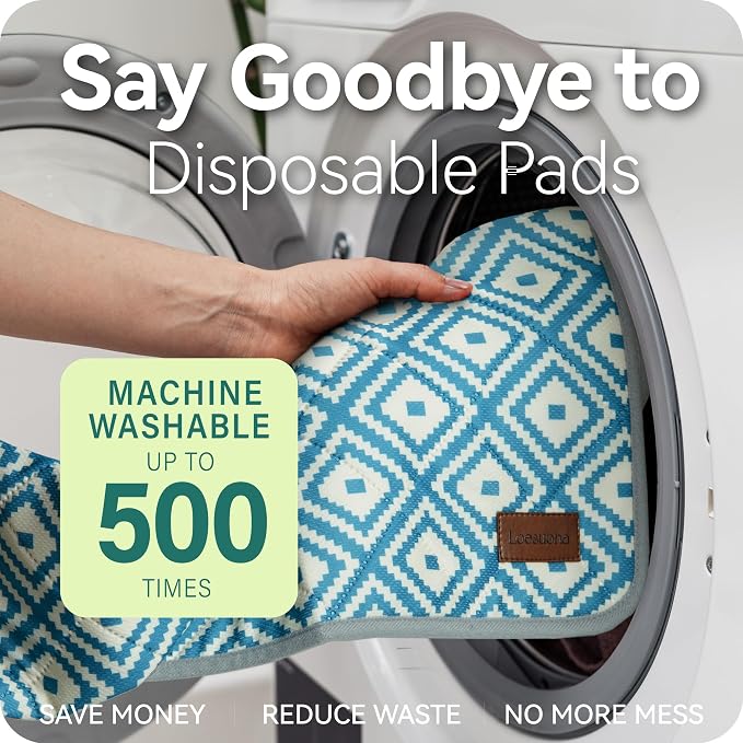 Washable Pee Pads for Dogs , Ultra-Absorbent Reusable Puppy Pads with Waterproof & Non-Slip Backing, Leak-Proof Protection for Dog Training , Crates , Whelping & Playpens ( 72"x72" ) - Image 7