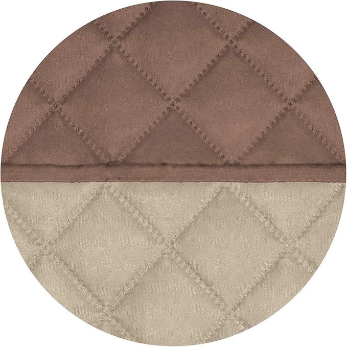 PureFit Reversible Quilted Couch Covers for Dogs Sofa Cover 4 Seater 88" | Brown/Beige, Water Resistant Couch Protector, Washable Pet Couch Cover with Non Slip and Elastic Straps For Kids - Image 5