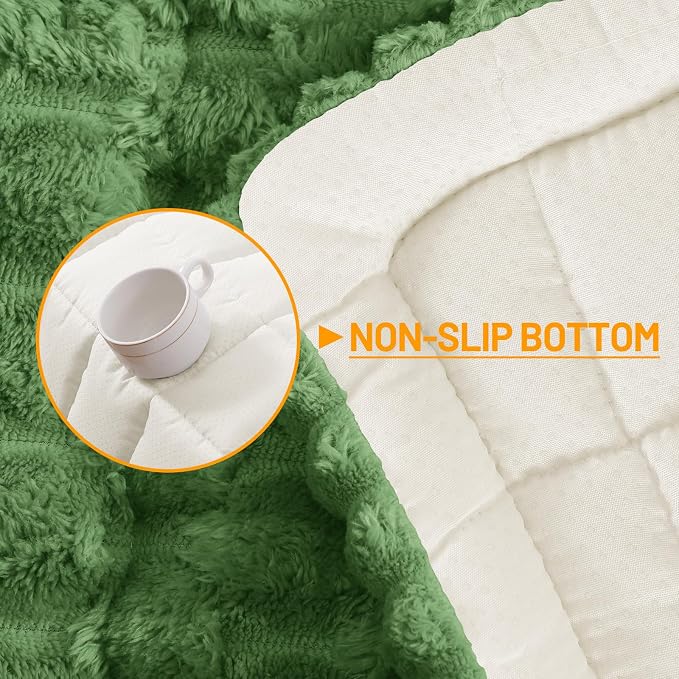Smiry Non Slip Couch Covers for Dogs, Scratch Resistant Pet Sofa Protector | Machine Washable Soft Fuzzy Thick Furniture Cover for Sofa Loveseat Sectional Large Dogs, Olive Green, 27.6" x 47" - Image 10
