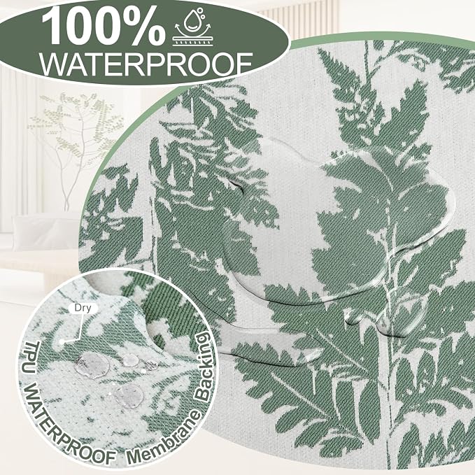 1OO% Waterproof Sectional Couch Covers for Dogs L Shaped Corner Sofa Cover Washable Chenille Sofa Slipcovers Blanket Modern Jacquard Pet Furniture Protector (91"x252", Sage Green) - Image 4