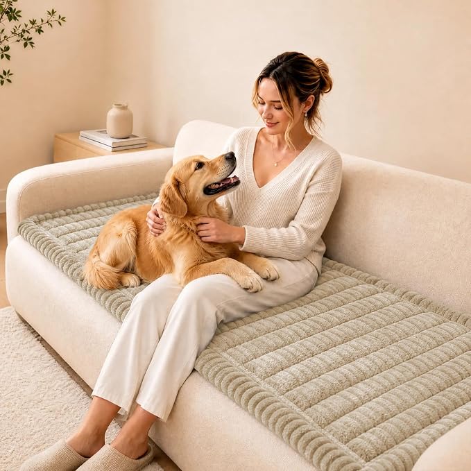 Couch Cover for Dogs, Sofa Cushion Cover, Pet Furniture Protector, Washable | Washable, Non Slip, Soft, Stretch Furniture Protector, Scratch Resistant, Pet Sofa Cushion Cover - Image 2
