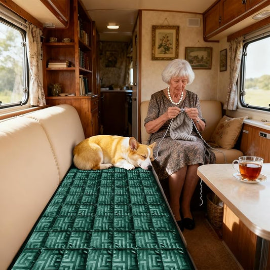 Paw Cart Couch Cover Caravan Quilted Sofa Topper Greek Key Pattern Washable Non Slip Soft Pet Protector for Any Type of Couch (Green,W 63“ x D 35” 1 Piece) by ZYXFYY
