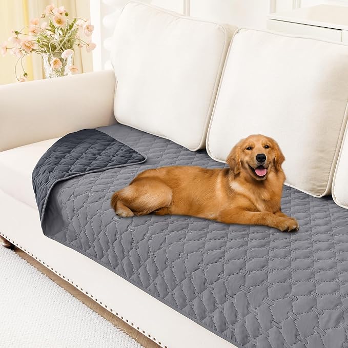 Smiry Waterproof Dog Bed Cover Blanket, Reversible Pet Blanket | Soft Reversible, Washable Leakproof Cats Dogs Couch Cover for Sofa, Couch, Furniture (30x70 Inch) by Smiry