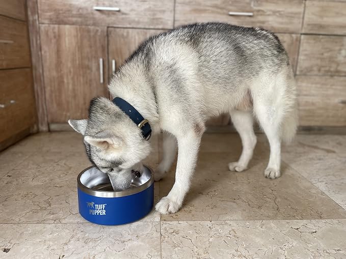 Tuff Pupper 100 oz Heavy Duty Insulated Stainless Steel Dog Bowl for Large Dogs, Non-Slip Base, Dishwasher Safe - Image 8