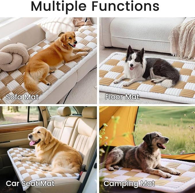 LiveGo Couch Cover for Dogs Washable, Sofa Cover Protector, Couch Covers for 3 Cushion Couch Sofa Pet Friendly, Soft, Non Slip (Light Coffee, 70x150 cm / 27.6x59.06 in) - Image 2