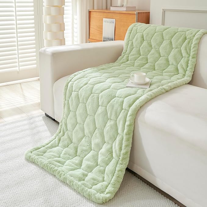 GKXLH New Thick Sofa Covers Washable - Soft Flannel Universal Sofa Cover 2 3 4 Seater, Non-Slip Couch Cover, Couch Seat Covers Sofa Slipcovers Furniture Protector for Living Room (Green, 90x160cm) - Image 8