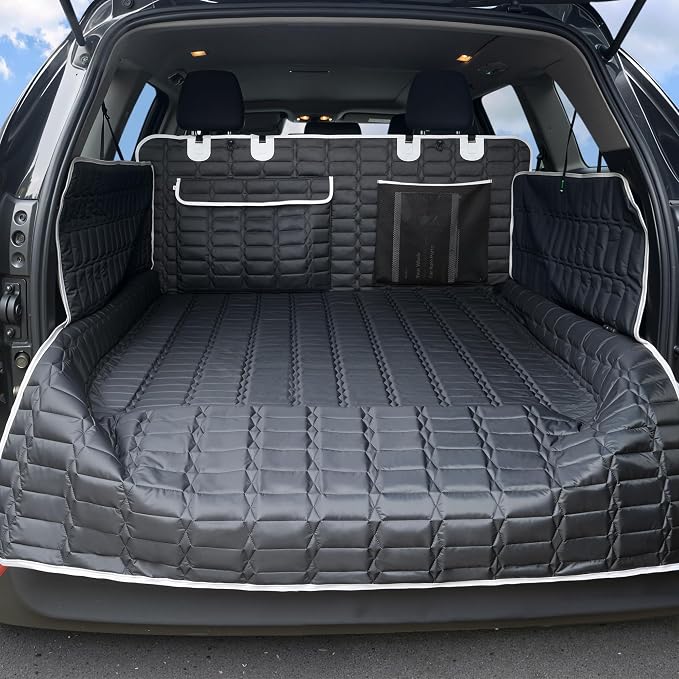 Reliadura SUV Cargo Liner for Dogs, Waterproof Trunk Cover with Bumper Flap | Non-slip Dog Seat Cover for SUVs/Cars/Vans,Large Pet Cargo mat with Side Flaps Protect seats from Scratches, Pet hair &Dirt by Reliadura
