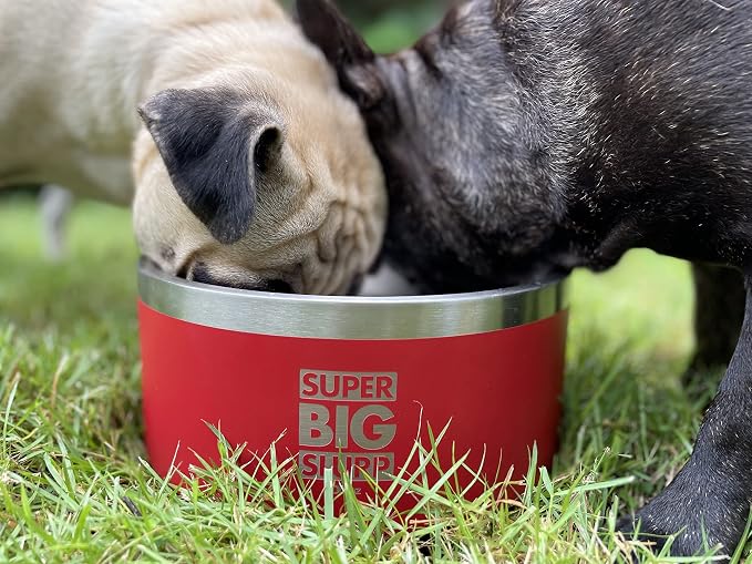 Tuff Pupper 100 oz Heavy Duty Insulated Stainless Steel Dog Bowl for Large Dogs, Non-Slip Base, Dishwasher Safe - Image 7
