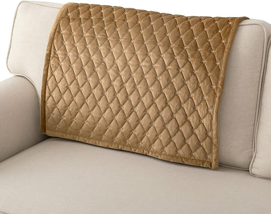 Eismodra Couch Cover,Sectional Couch Covers,Sofa Covers for 3 Cushion Couch,Anti-Slip Sofa Slipcovers for Dogs Cats Kids Loveseat Recliner L Shaped Armrest Backrest,Coffee 36''x36''(Only 1 Piece) by Eismodra
