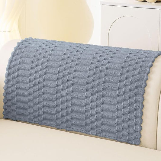 Smiry Waterproof Couch Covers for Dogs Washable, Non Slip Pet Sofa Cover | Plush Scratch Resistant Flannel Furniture Protector for Dogs, Grey, 36" x 36" by Smiry