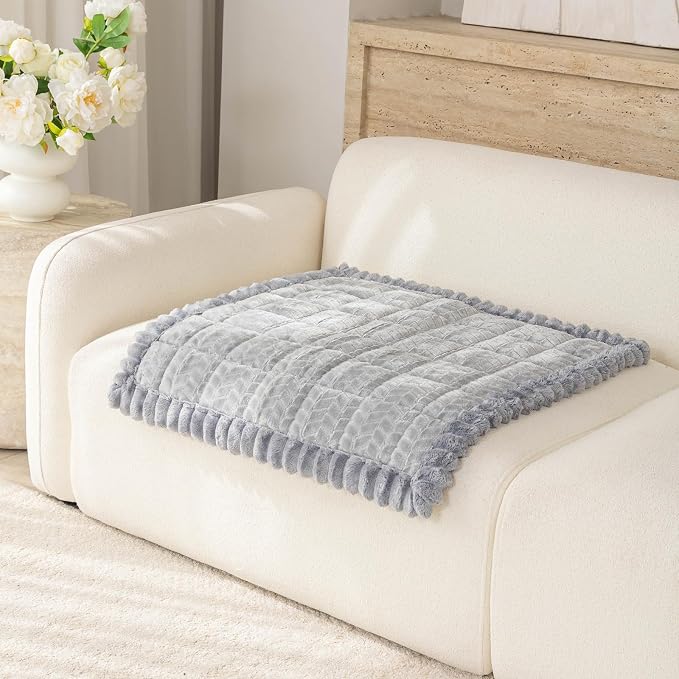 Thick Couch Arm Covers for Sofa (27.6"x27.6",Light Grey) | Couch Armrest and Backrest Cover, Machine Washable，Non Slip Sofa Cover, Flannel Dog Pet Friendly Couch Covers Protector - Image 2