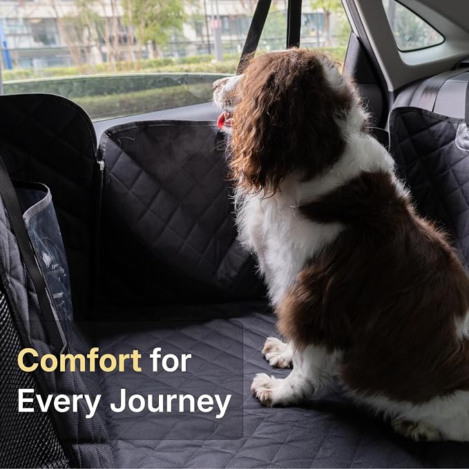 Car Back Seat Extender for Dogs, Semi-Hard Bottom Design, Fits Compact SUVs | Waterproof, Odorless Material, Upgraded Support - Image 8