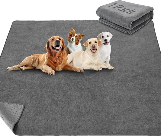 Loobani Washable Pee Pads for Dogs, 1 Pack Non-Slip and Leak-Proof,82"x82" | Super Absorbent Reusable Puppy Pads, Machine Washable, Extra Large Whelping Pads for Crate, Playpen, Floor, Housebreaking by LOOBANI