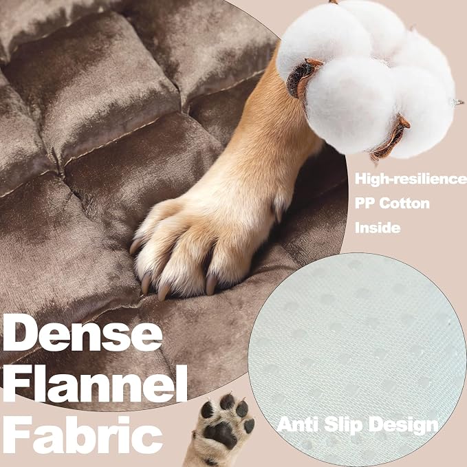 Dog Car Seat Cover for Back Seat,Pink Flannel Pet Bed Mat, Non-Slip Waterproof Bottom, Washable Dog Bed & Seat Protector for Cars SUVs Trucks, Fits Backseat Extenders, 59.1 x 23 Inches - Image 2