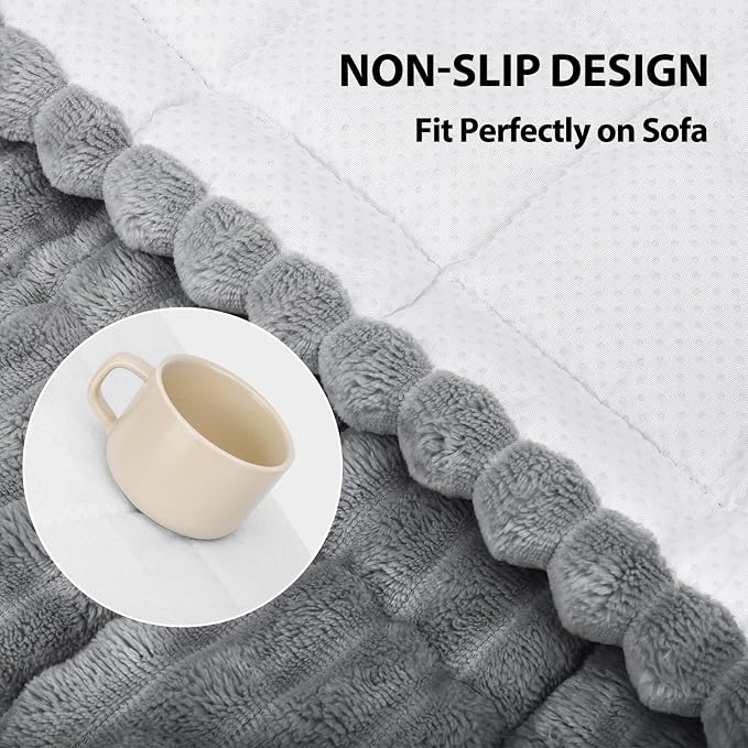Fixwal Waterproof Flannel Dog Couch Cover, 27.6" x 70.9", Light Gray | Integrated TPU Barrier, Non-Slip Backing, Machine Washable, Pet Friendly, Easy Clean Pet Hair, Soft Sofa Cushion Protector - Image 5