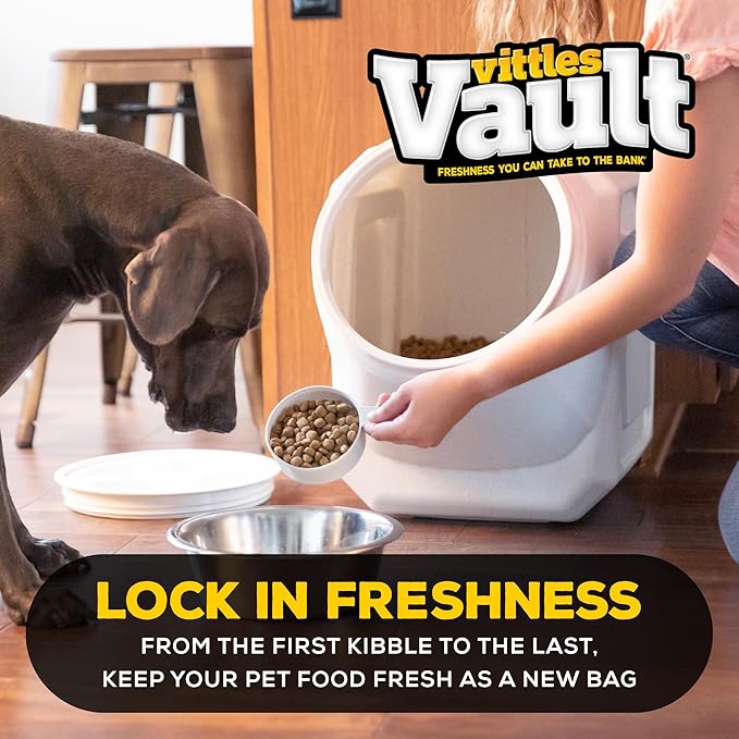 Gamma2 Vittles Vault Stackable Dog Food Storage Container with Sealing Lid, Up to 60 lbs Dry Pet Food Storage Container, USA-Made - [14.5" L x 19" H] | Made in USA, sealing lid keeps dry meals fresh and pests out, 14.5 x 19 inches, durable pantry bin, ... - Image 3