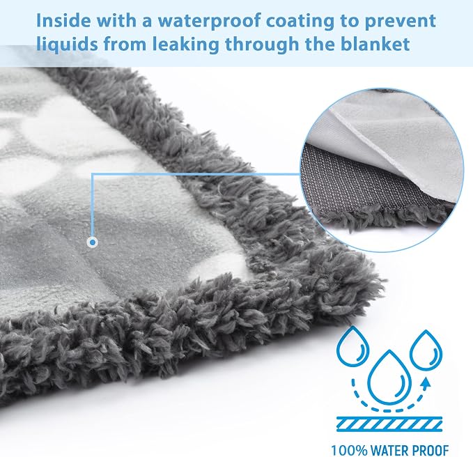 Kritter Planet Waterproof Reversible Pet Blanket for Small Dogs | 30 x 50 Inch, Washable Pet Protector for Sofa, Couch, Crates and Car Seats, Guards Against Fur, Dirt and Everyday Spills - Image 3
