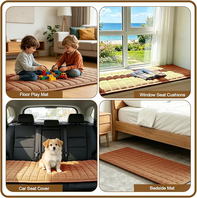 HAOYONG Couch Covers for Dogs Washable, Non Slip Fuzzy Durable Couch Covers for Extra Large Loveseat Sofa Pet Friendly Furniture Protector Covers Dog Mat for Couches (Coffee, 27.6"×70.9") - Image 5