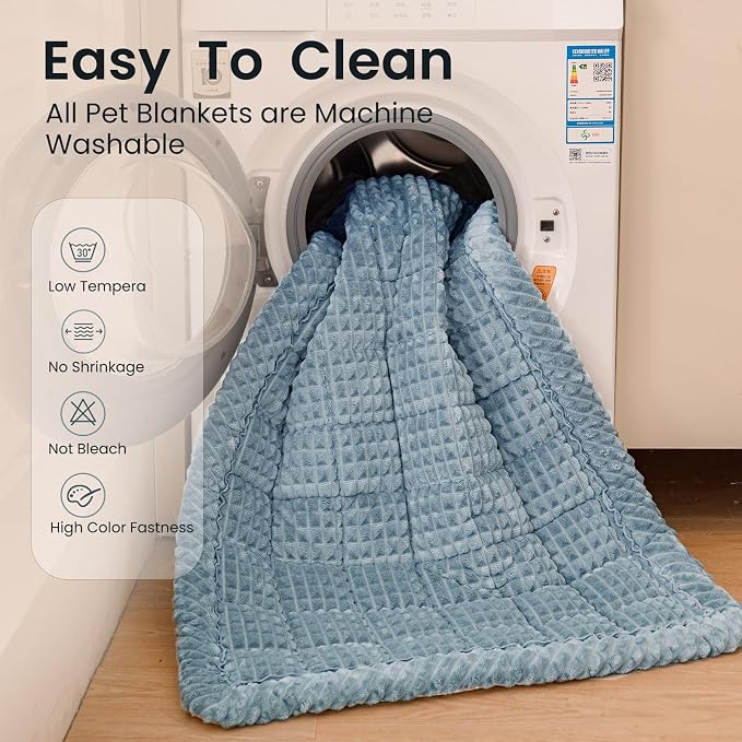Couch Cover for Dogs Washable, Non-Slip Pet Couch Covers for Sofa, Fuzzy Dog Couch Cover Blanket, Thick, Soft, Plush Couch Cushion Covers for Sofa Protector(Blue Gray, 23.6" x 47.2"/60 x 120cm) - Image 6
