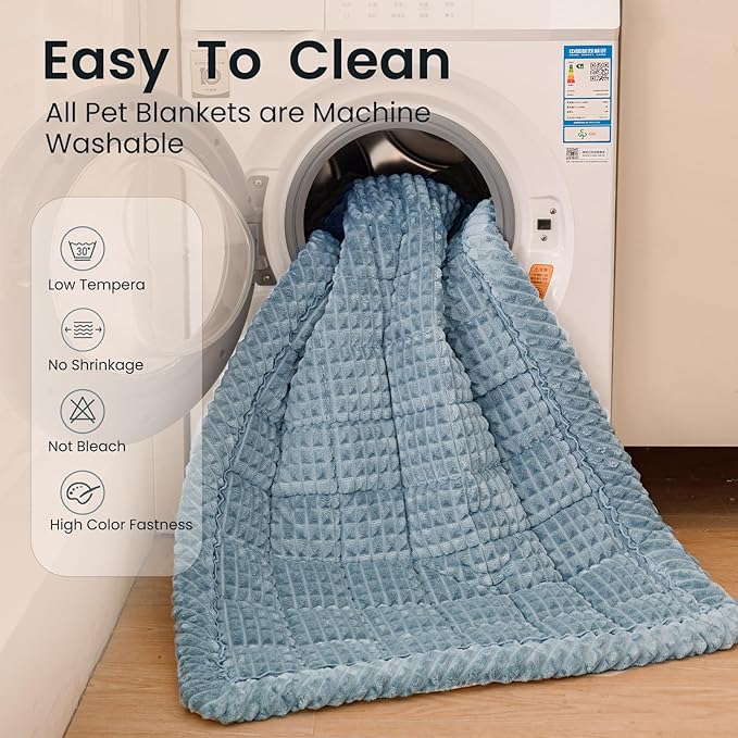 Couch Cover for Dogs Washable, Non Slip Couch Covers for 3 Cushion Sofa Pet Friendly, Fuzzy Pet Couch Cushion Covers for Dog, Thick, Soft for Sofa Protector (Blue Gray, 27.6" x 70.9"/70 x 180cm) - Image 6