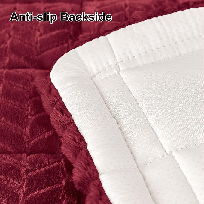 Smiry Couch Cover for Dogs, Non Slip Fuzzy Pet Sofa Covers Washable | Sofa Slipcovers for 3 Cushion Couch, Soft Thick Furniture Protector for Cats Dogs, Against Fur, Dirt, Scratch (35.4"x82.7") - Image 6