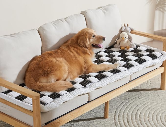 Couch Cushion Cover for dogs Sofa Cover Washable Pet Love Seat Couch Covers for Sofa Slipcovers Couch Protector Blanket for Dogs Sofa Cushion Covers for Pets Washable Pad Black 70x150cm/27.6x59in - Image 7