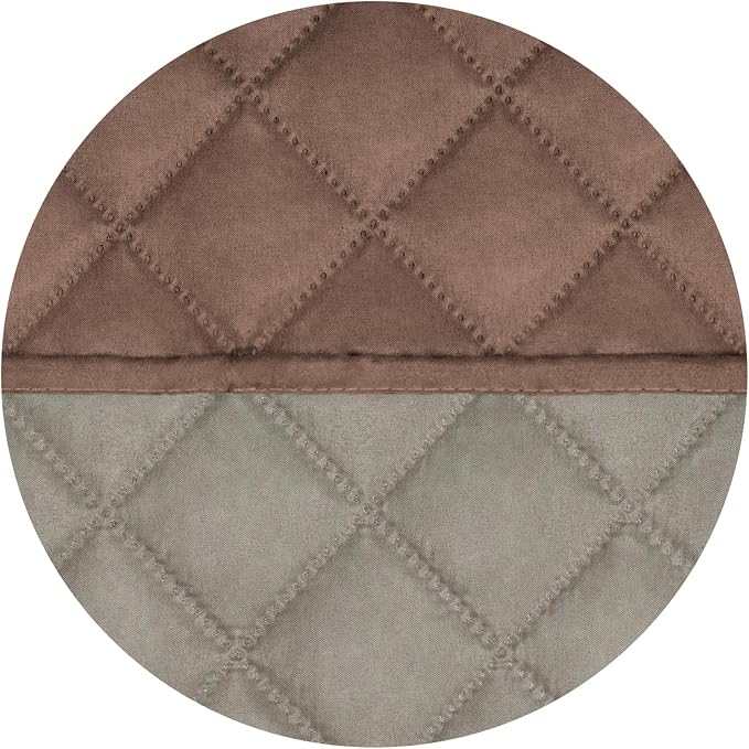 PureFit Reversible Quilted Couch Covers for Dogs Loveseat Sofa Cover 54" | Brown/Beige, Water Resistant Couch Protector, Washable Pet Couch Cover with Non Slip and Elastic Straps For Kids - Image 5