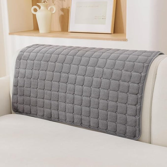 OstepDecor Pet Couch Covers for Sofa, Soft Sofa Covers Washable | Non Slip Dog Couch Protector, Pet Hair, Dirt & Wear Protection, Fits Sofas, Loveseats & Sectionals, 35.4" x 35.4", Dark Grey by OstepDecor