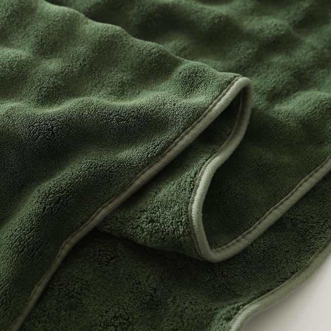 Bath Sheets Set 40x80 Inches Microfiber Extra Large BathTowels Super Soft Absorbent Quickly Dry Shower Towels for Bathroom (Olive Green,PK 6) - Image 5