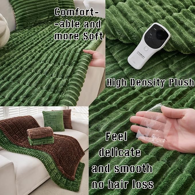 Mitid Sofa Cover Fuzzy Couch Cover for Pet, Couch Covers for Dogs Pets Mat | Washable Non-Slip Sofa Slipcover Cushion Protector Pets Friendly Mat, Dog Couch Cover, Square Couch Covers for Dogs Non Skid - Image 3