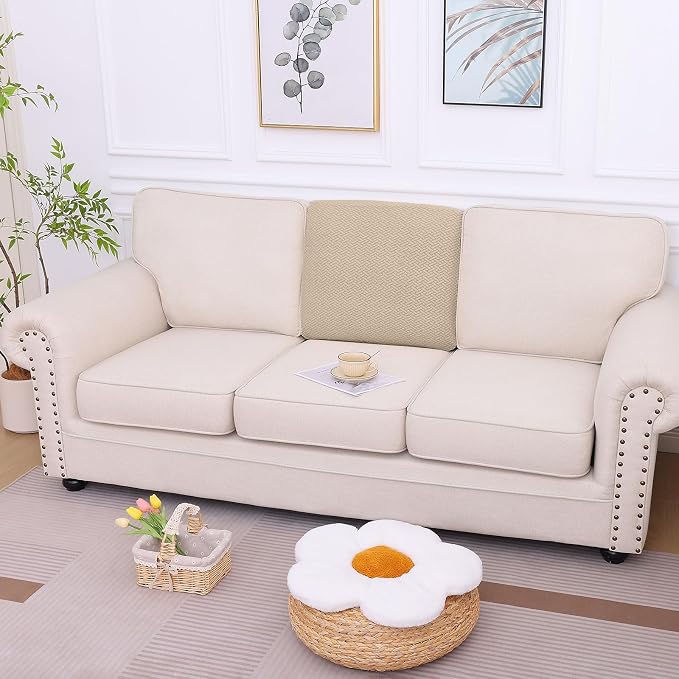 hyha Waterproof Couch Cushion Covers, Anti Slip Sofa Slipcovers for Pets | Waterproof Protection, Thick Jacquard Fabric, Wear Resistant, Anti Slip, Pet Protection (1 Piece for Backrest L) - Image 5