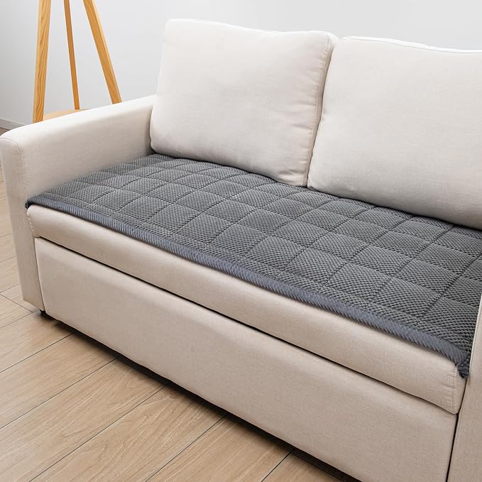 Pet Couch Covers,Couch Cover for Dogs Washable,Anti Slip Dog Sofa Covers Couch Protector Sofa Mat,Seat Cover,Dog Mat,Pet Pad for Furniture 1 Piece (Gray, 21''x55''/Rectangular) - Image 4