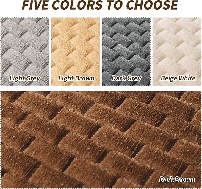 Couch Covers for Dogs Washable, Velvet Dog Couch Cover Protector, Fuzzy Plush Pet Sofa Cover for 2-3 Cushion Couch, Sofa Covers for Pets(1PC,Dark Brown,27.6"x70.9",2-3 Seater Sofa Pad Cover) - Image 4