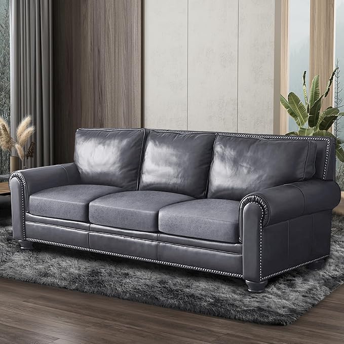 ANARACHON Leather Look Couch Cushion Covers Sofa Seat Slipcovers Sets Couches Furniture Protector for Sectional Armchair Loveseat Pets Kids Stretch Spandex Fabric (3 Cushion Sofa, Light Brown) - Image 8