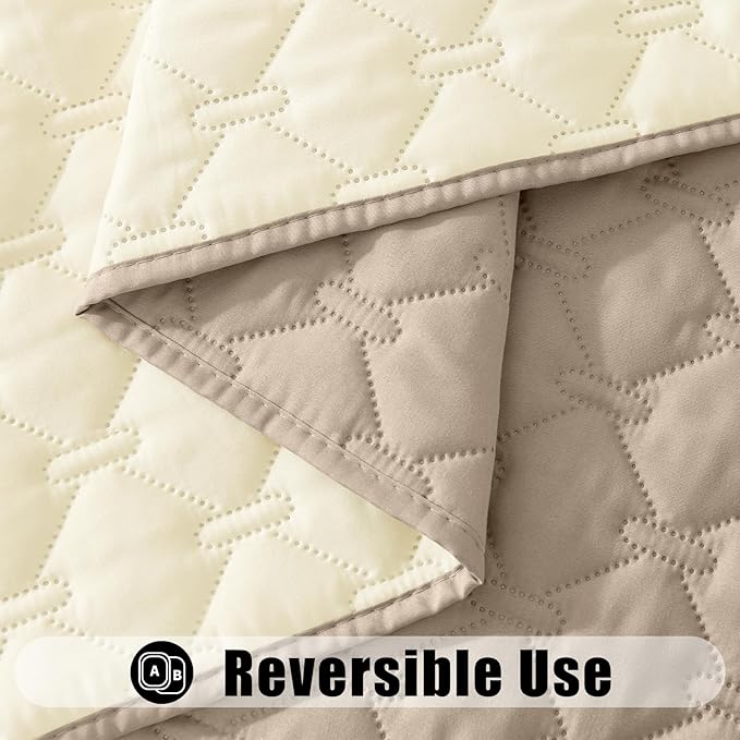 Smiry Waterproof Dog Bed Cover Blanket, Reversible Pet Blanket | Soft Reversible, Washable Leakproof Cats Dogs Couch Cover for Sofa, Couch, Furniture (40x50 Inch) - Image 3