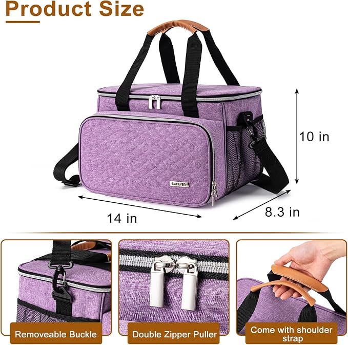 Dog Grooming Vacuum Bag, Pet Grooming Kit Bag Perfect for Dog Hair Vacuum & Grooming Tool Kit Accessories- Purple - Image 4