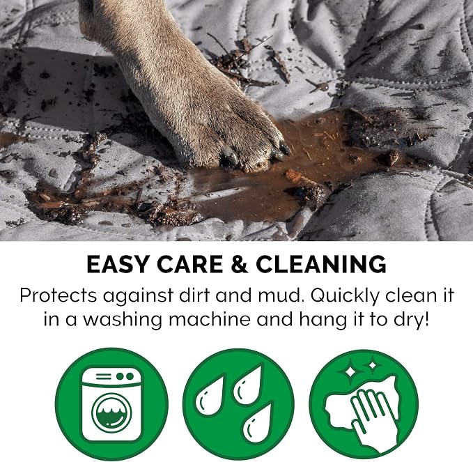 Furhaven Waterproof & Non-Slip Full Size Mattress Cover Protector for Dogs & Cats, Washable, For Beds, Couches, & Car Seats - Quilted Twill Blanket Mattress Cover - Gray, Medium/Full Size - Image 10