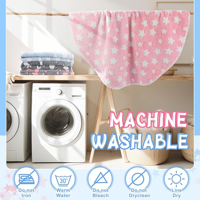 Hahafelt 4 Pcs Round Whelping Pee Pads Washable for Dogs Waterproof Pet Training Mats Reusable Puppy Whelping Pads Non Slip Cat Dog Bed Mat for Crate Kennel(Large Star,48 Inches) - Image 7