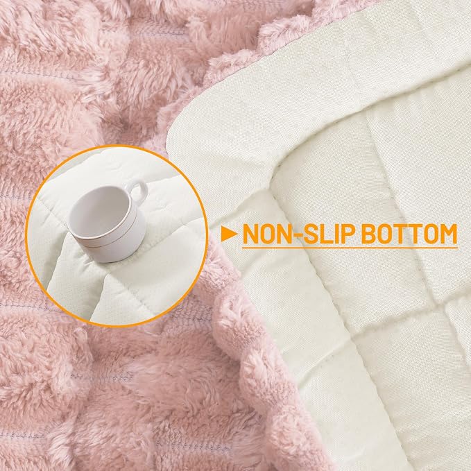 Smiry Non Slip Couch Covers for Dogs, Scratch Resistant Pet Sofa Protector | Machine Washable Soft Fuzzy Thick Furniture Cover for Sofa Loveseat Sectional Large Dogs, Dusty Rose, 27.6" x 70.9" - Image 11