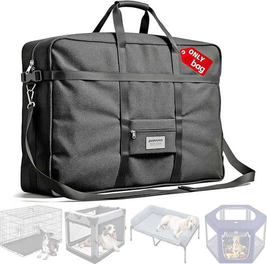 Dog Crate Storage Bag, 42 Inch Heavy Duty Waterproof Travel Bag with Handles for Foldable Wire Crates & Pet Supplies by Unknown