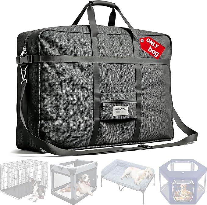 Dog Crate Storage Bag, 42 Inch Heavy Duty Waterproof Travel Bag with Handles for Foldable Wire Crates & Pet Supplies by Unknown