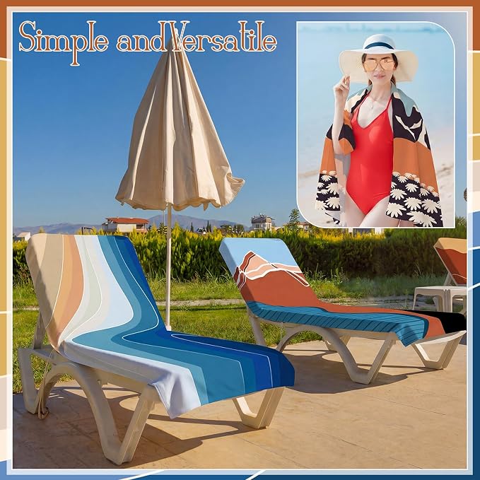EBOOT 10 Pack Oversized Beach Towel Set Extra Large Pool Towels Microfiber Quick Dry Swim Blanket for Adult Women Men Face Hand Body Bath Travel Pool(Navy Blue,36 x 72 Inch,Classic Plaid) - Image 6