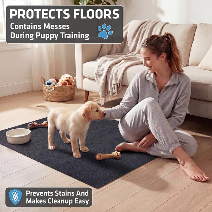 Drymate 2-Pack Washable Pee Pads for Dogs (29x36), Waterproof, Absorbent, Slip-Resistant, Reusable Pet Training Potty Puppy Mats, Housebreaking, Incontinence Bed Pads, Crate, Kennel (USA Made) - Image 2
