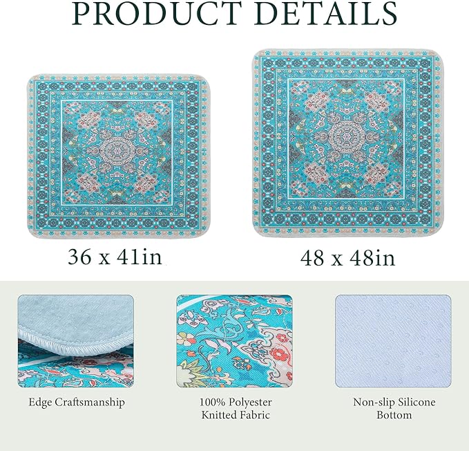 Homimp Washable Pee Pads for Dogs,Extra Large 2 Pcs Reusable Puppy Pads Waterproof,Absorbent and Leakproof Dog Pee Pads,Non Slip Puppy Training Pads,Pet Mat for Floor,Crate,Couch,Whelping,Blue 48"x48" - Image 6