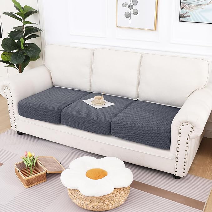 hyha Waterproof Couch Cushion Covers, Anti Slip Sofa Slipcovers for Pets | Waterproof Protection, Thick Jacquard Fabric, Wear Resistant, Anti Slip, Pet Protection (3 Pieces) - Image 2