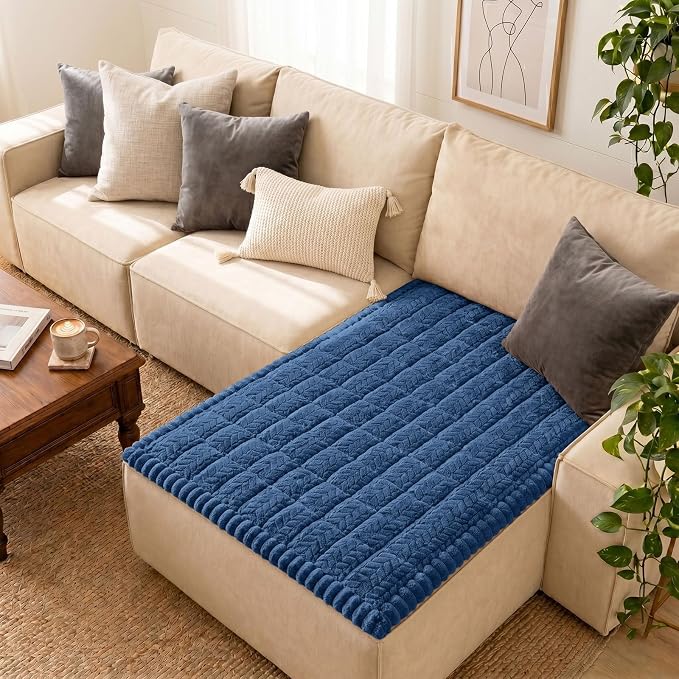 Smiry Couch Cover for Dogs, Non Slip Fuzzy Pet Sofa Covers Washable | Sofa Slipcovers for Sectional Couch, Soft Thick Furniture Protector for Cats Dogs, Against Fur, Dirt, Scratch (43"x63") by Smiry