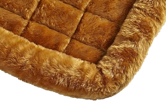 MidWest Homes for Pets QuietTime XXS Dog Bed – Cinnamon Faux Fur Bolster, Ultra-Soft and Machine Washable, Fits 18-Inch Crates and Carriers, for Small Dogs and Cats - Image 4