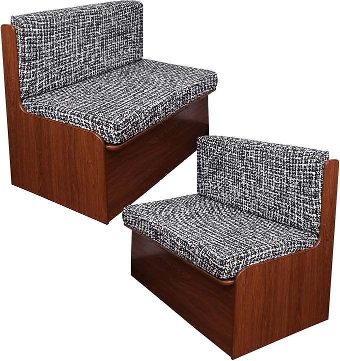 NILUOH RV Dinette Cushion Covers,Stretch Camper Cushion Slipcovers Replacement Sofa Cushions Washable Loveseat Slipcovers for Travel Trailer Couch (2 Bench Cover & 2 Backrest Cover, Color27) by NILUOH