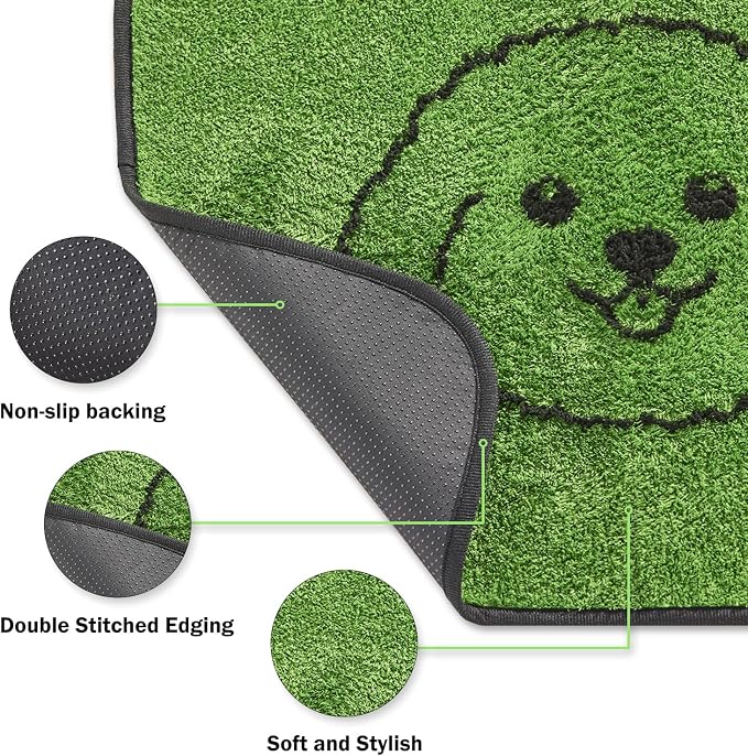 Qeils Reusable Puppy Pads , Washable Pee Pads for Dogs 48" x 30" 2 Pack | Super Absorbent & Leakproof Potty Training Pads, Plush Grass-Look With Non-Slip Backing For Crates, Playpens & Small Pets - Image 3